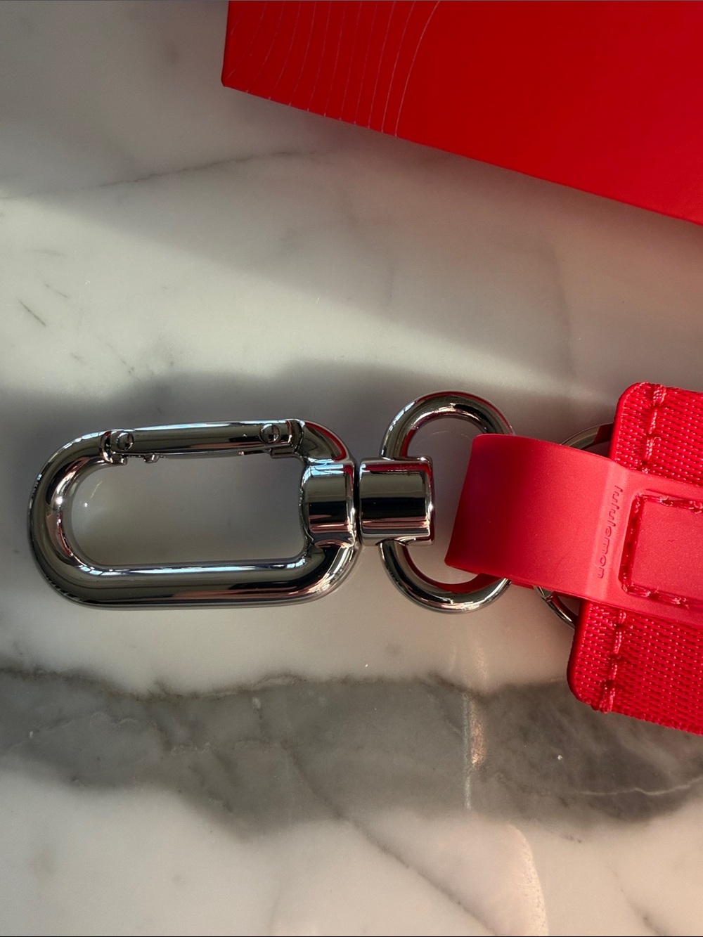 Red Lululemon Keychain - Picture 7 of 8